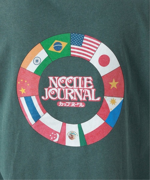 JOURNAL STANDARD SELECT（ジャーナルスタンダードセレクト）の「【NOODLE JOURNAL / ヌードル ジャーナル】World L/S Tee（Tシャツ/カットソー・メンズ・ボルドー/グリーン/ブラックミックス/ホワイト・LARGE/X-LARGE/MEDIUM）」の8枚目の写真