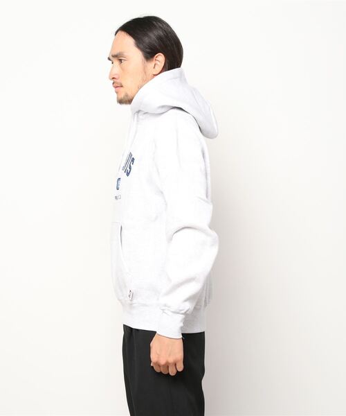 BEN DAVIS(ベンデイビス)の「【BEN DAVIS/ベンデイビス】ヘビーウエイト カレッジロゴ ブランドロゴ バックプリント プルパーカー/フーディー(パーカー・メンズ・ネイビー/オリーブ/オートミール・M/L/XL)」の18枚目の写真