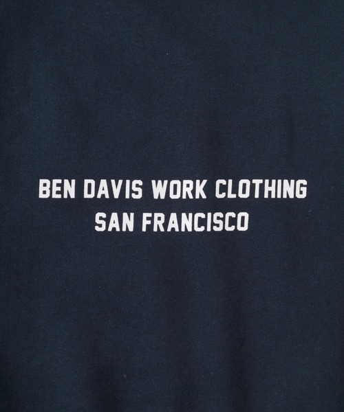 BEN DAVIS(ベンデイビス)の「【BEN DAVIS/ベンデイビス】ヘビーウエイト カレッジロゴ ブランドロゴ バックプリント プルパーカー/フーディー(パーカー・メンズ・ネイビー/オリーブ/オートミール・M/L/XL)」の14枚目の写真