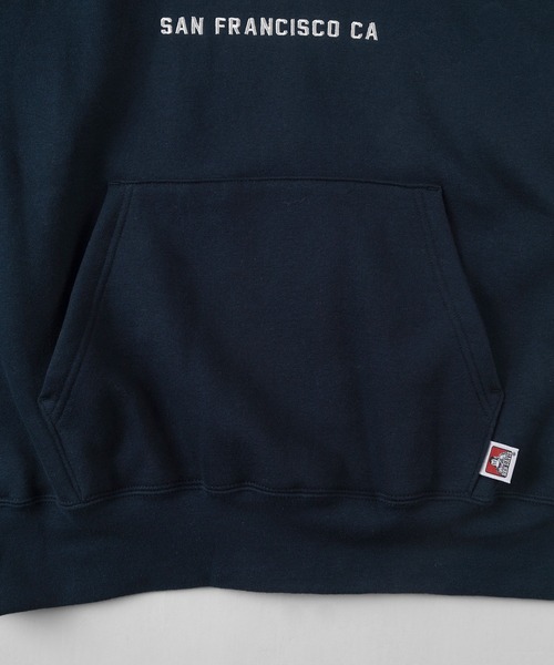 BEN DAVIS(ベンデイビス)の「【BEN DAVIS/ベンデイビス】ヘビーウエイト カレッジロゴ ブランドロゴ バックプリント プルパーカー/フーディー(パーカー・メンズ・ネイビー/オリーブ/オートミール・M/L/XL)」の12枚目の写真