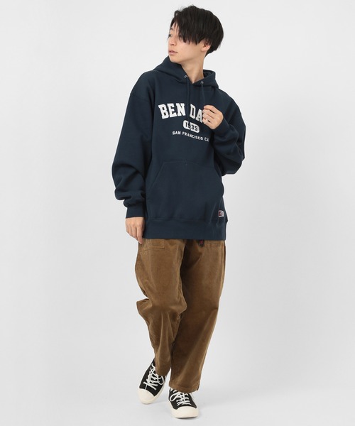 BEN DAVIS(ベンデイビス)の「【BEN DAVIS/ベンデイビス】ヘビーウエイト カレッジロゴ ブランドロゴ バックプリント プルパーカー/フーディー(パーカー・メンズ・ネイビー/オリーブ/オートミール・M/L/XL)」の21枚目の写真