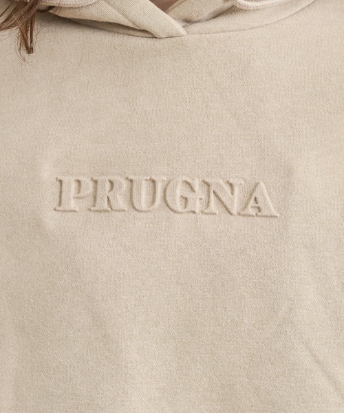 natural couture（ナチュラルクチュール）の「あおいさんコラボエンボスロゴフレア袖パーカー（パーカー・レディース・ブラウン/ピンクベージュ/スミクロ/ライトベージュ・FREE）」の11枚目の写真