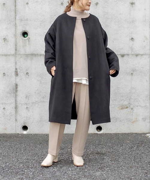 PUAL CE CIN(ピュアルセシン)の「【Du noir・WEB限定】ふわもち配色ニットプルオーバー(ニット/セーター・レディース・ブラック/ブルー/オフホワイト/ベージュ・FREE)」の15枚目の写真