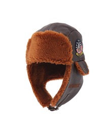 【AVIREX/アヴィレックス】フェイクレザーフライトキャップ