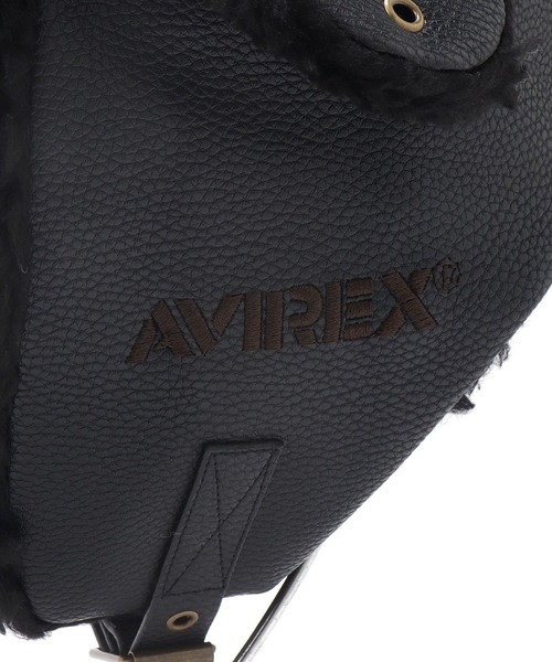 AVIREX（アヴィレックス）の「【AVIREX/アヴィレックス】フェイクレザーフライトキャップ（キャップ・メンズ・ブラック/ブラウン・FREE）」の13枚目の写真