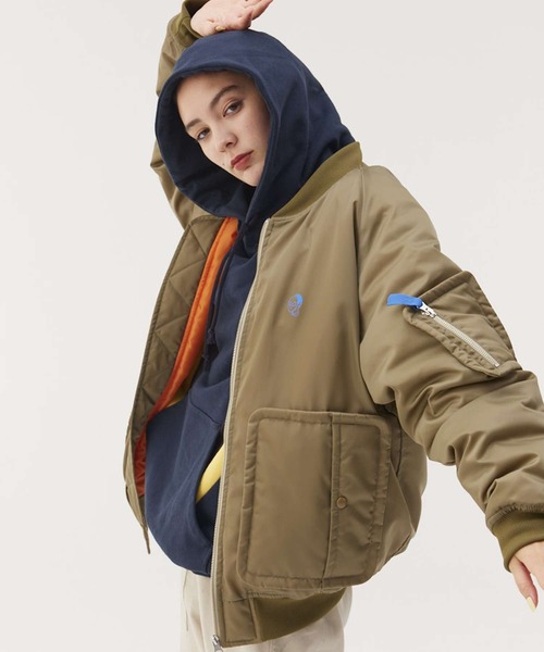 Not So Ape（ノットソーエイプ）の「バックロゴ ボンバージャケット（その他アウター・メンズ・ブラック/グリーン/カーキ・X-LARGE/LARGE/MEDIUM）」の16枚目の写真