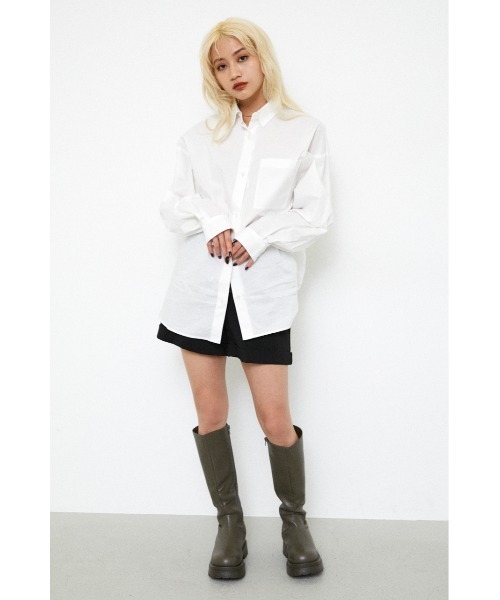 LAGUA GEM（ラグアジェム）の「SIMPLE STRIPE SH（シャツ/ブラウス・レディース・ライトブルー/ライトグリーン/ホワイト・FREE）」の16枚目の写真