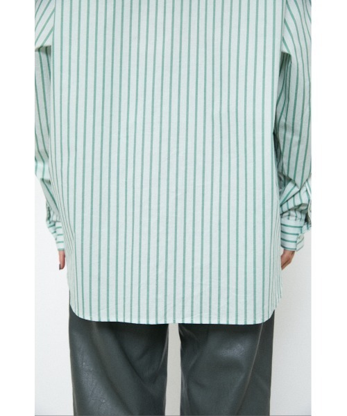 LAGUA GEM（ラグアジェム）の「SIMPLE STRIPE SH（シャツ/ブラウス・レディース・ライトブルー/ライトグリーン/ホワイト・FREE）」の10枚目の写真