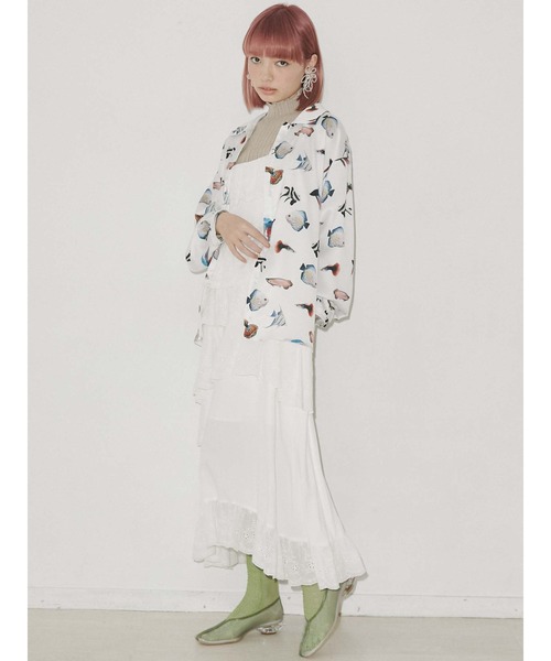 merry jenny（メリージェニー）の「熱帯魚 シャツ（シャツ/ブラウス・レディース・オフホワイト/ブラック・FREE）」の3枚目の写真