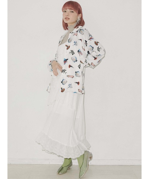 merry jenny（メリージェニー）の「熱帯魚 シャツ（シャツ/ブラウス・レディース・オフホワイト/ブラック・FREE）」の8枚目の写真