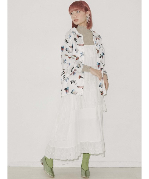 merry jenny（メリージェニー）の「熱帯魚 シャツ（シャツ/ブラウス・レディース・オフホワイト/ブラック・FREE）」の9枚目の写真