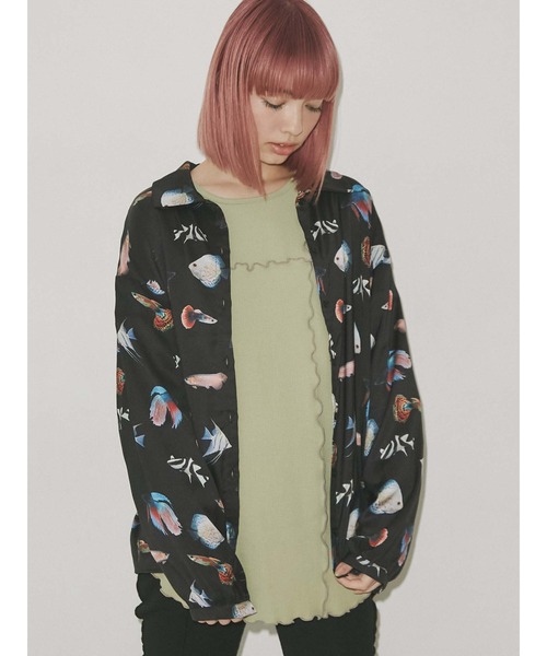 merry jenny（メリージェニー）の「熱帯魚 シャツ（シャツ/ブラウス・レディース・オフホワイト/ブラック・FREE）」の15枚目の写真