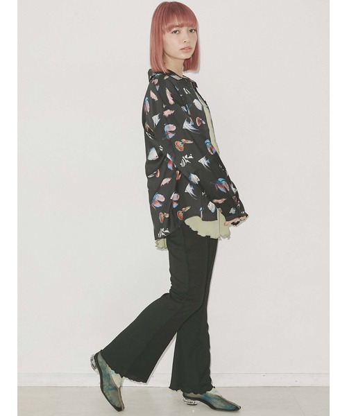 merry jenny（メリージェニー）の「熱帯魚 シャツ（シャツ/ブラウス・レディース・オフホワイト/ブラック・FREE）」の19枚目の写真