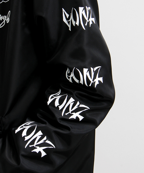 Mark Gonzales（マーク・ゴンザレス）の「∴WEGO/Mark Gonzales（マークゴンザレス）コラボコーチジャケット（ナイロンジャケット・メンズ・ブラック/ネイビー・LARGE/MEDIUM）」の7枚目の写真