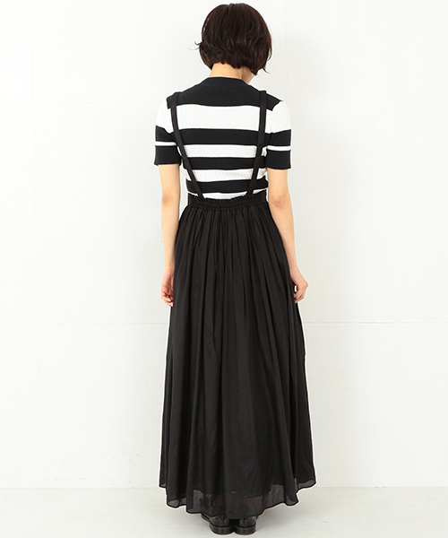 Ray BEAMS(レイビームス)の「Ray BEAMS / サス付き ギャザーマキシスカート(スカート・レディース・ブラック/グレー・1/0)」の20枚目の写真