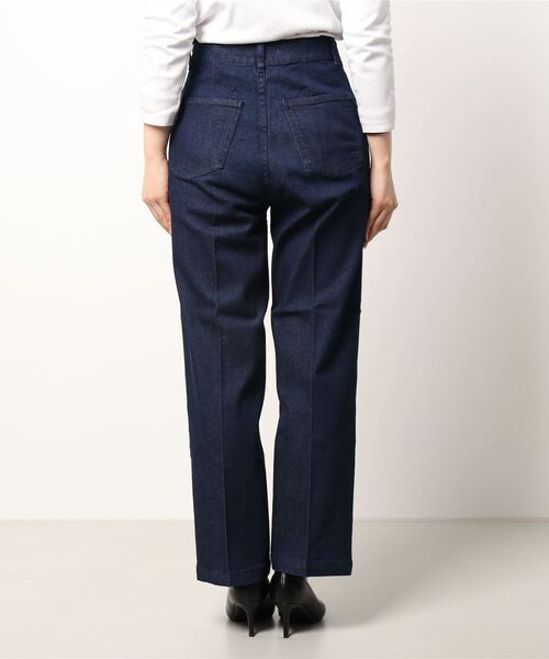 abahouse mavie（アバハウスマヴィ）の「【感嘆】セミワイドデニム（デニムパンツ・レディース・ネイビー/ブルー/ホワイト・40/38/36）」の5枚目の写真