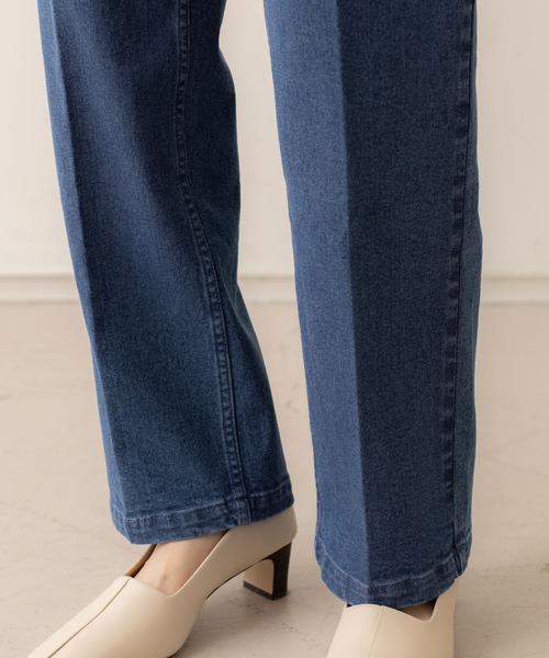 abahouse mavie（アバハウスマヴィ）の「【感嘆】セミワイドデニム（デニムパンツ・レディース・ネイビー/ブルー/ホワイト・40/38/36）」の8枚目の写真