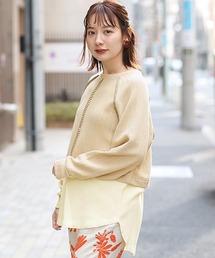 チチカカ | ブランケットステッチレイヤードプルオーバー(Tシャツ/カットソー)