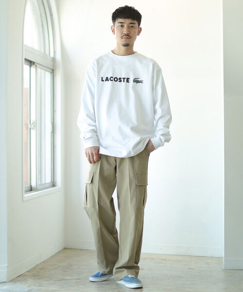 Dickies（ディッキーズ）の「Dickies(R) × BEAMS / 別注 Loose Polyester Cargo Pants（カーゴパンツ・メンズ・ブラック/ベージュ・S/M/L/XL）」の3枚目の写真