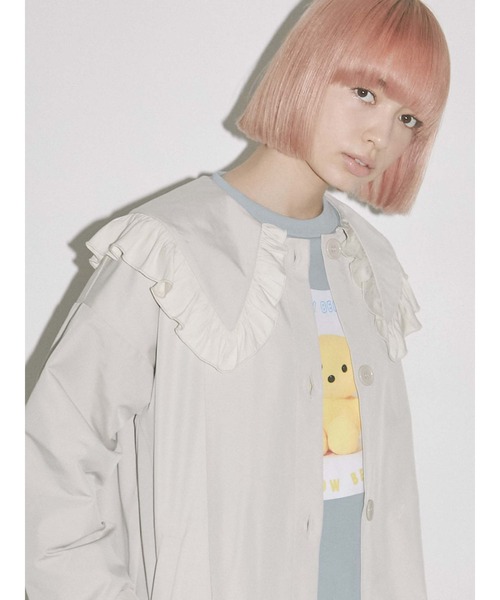 merry jenny（メリージェニー）の「ベストレイヤードトレンチコート（トレンチコート・レディース・ベージュ/オフホワイト/カーキ・FREE）」の15枚目の写真