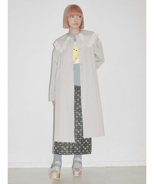 merry jenny（メリージェニー）の「ベストレイヤードトレンチコート（トレンチコート・レディース・ベージュ/オフホワイト/カーキ・FREE）」の16枚目の写真