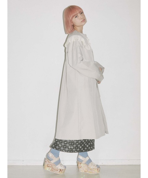 merry jenny（メリージェニー）の「ベストレイヤードトレンチコート（トレンチコート・レディース・ベージュ/オフホワイト/カーキ・FREE）」の17枚目の写真