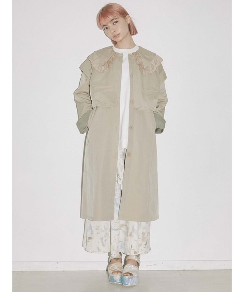 merry jenny（メリージェニー）の「ベストレイヤードトレンチコート