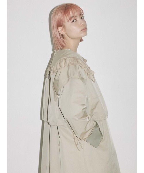 merry jenny（メリージェニー）の「ベストレイヤードトレンチコート（トレンチコート・レディース・ベージュ/オフホワイト/カーキ・FREE）」の22枚目の写真