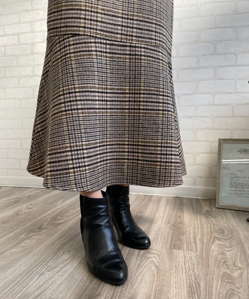 Chiaro(キアロ)の「チェックマーメイドスカート(スカート・レディース・イエロー/オレンジ/グリーン・FREE)」の18枚目の写真