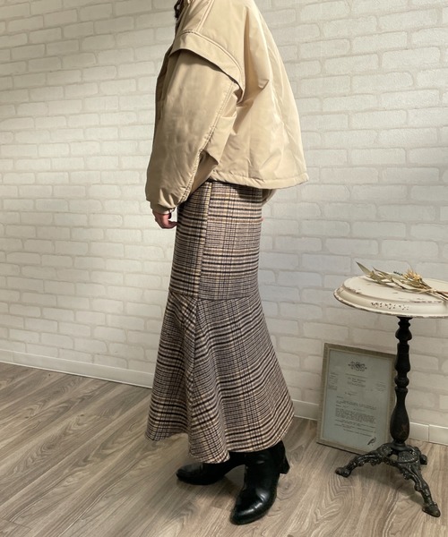 Chiaro(キアロ)の「チェックマーメイドスカート(スカート・レディース・イエロー/オレンジ/グリーン・FREE)」の22枚目の写真