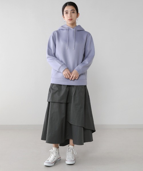 Bou Jeloud(ブージュルード)の「【WEB限定】アシメラッフルスカート(スカート・レディース・ブラック/ベージュ/カーキ・38)」の8枚目の写真