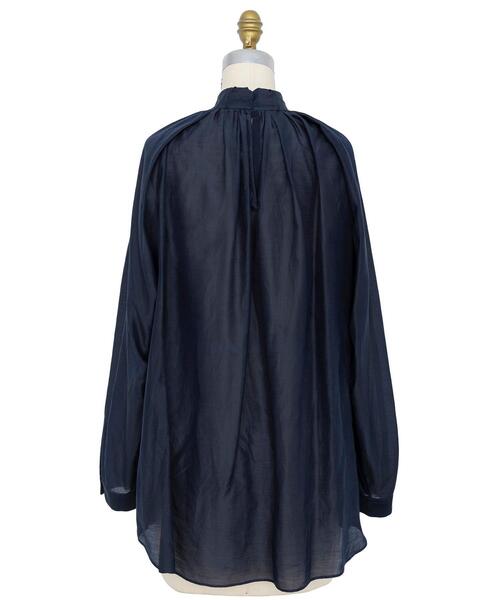 ドゥロワー ボウタイ シルクブラウス 黒 Drawer（ドゥロワー）の「Drawer ボウタイ ブラウス（シャツ