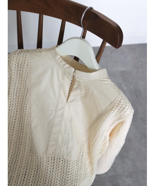 CLEIO(クレイオ)の「【CLEIO】ベルスリーブレースシャツ(シャツ/ブラウス・レディース・テラコッタ/キナリ/ベージュ/ブラウン/ブラック・FREE)」の7枚目の写真