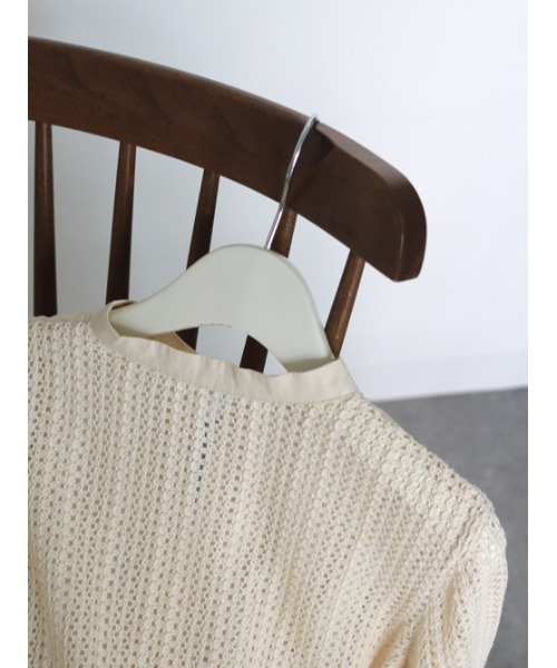 CLEIO(クレイオ)の「【CLEIO】ベルスリーブレースシャツ(シャツ/ブラウス・レディース・テラコッタ/キナリ/ベージュ/ブラウン/ブラック・FREE)」の8枚目の写真