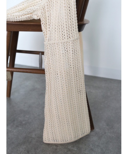 CLEIO(クレイオ)の「【CLEIO】ベルスリーブレースシャツ(シャツ/ブラウス・レディース・テラコッタ/キナリ/ベージュ/ブラウン/ブラック・FREE)」の10枚目の写真