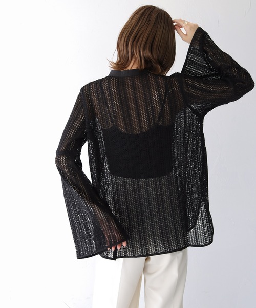 CLEIO(クレイオ)の「【CLEIO】ベルスリーブレースシャツ(シャツ/ブラウス・レディース・テラコッタ/キナリ/ベージュ/ブラウン/ブラック・FREE)」の17枚目の写真