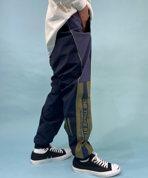 adidas(アディダス)の「adidas/アディダス THREE STRIPES ナイロンジョガーパンツ/セットアップ対応 V8565(その他パンツ・メンズ・ネイビー/ブラック・M/O/L)」の7枚目の写真