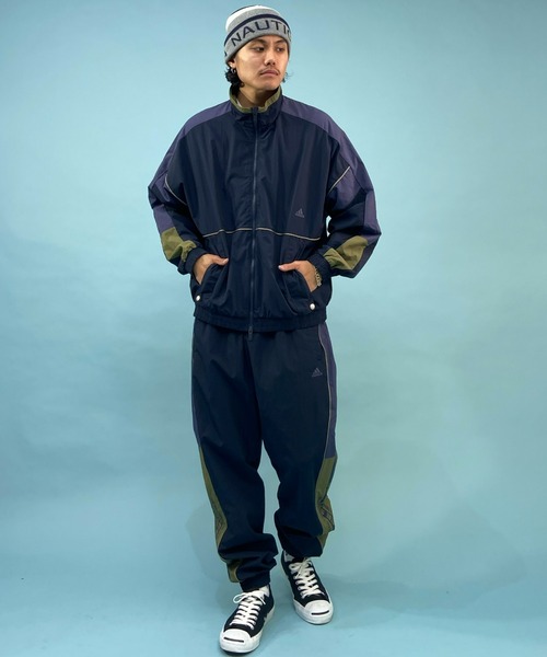 adidas(アディダス)の「adidas/アディダス THREE STRIPES ナイロンジョガーパンツ/セットアップ対応 V8565(その他パンツ・メンズ・ネイビー/ブラック・M/O/L)」の12枚目の写真