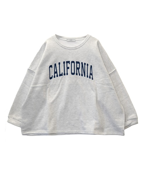 mybae(マイベイ)の「カレッジロゴロンT(Tシャツ/カットソー・レディース・ブラック/グレー/モカ・FREE)」の2枚目の写真
