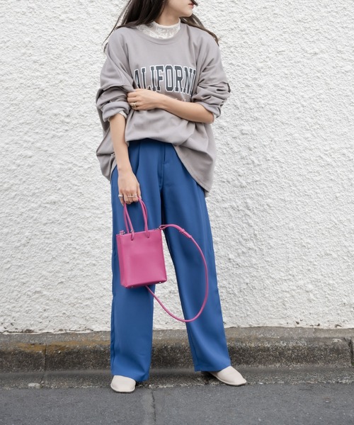 mybae(マイベイ)の「カレッジロゴロンT(Tシャツ/カットソー・レディース・ブラック/グレー/モカ・FREE)」の18枚目の写真
