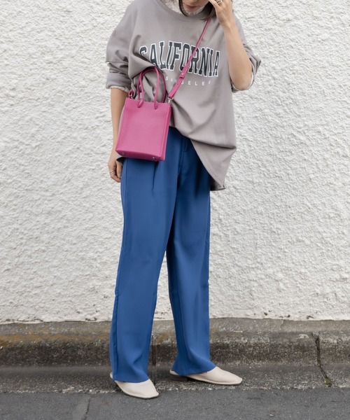 mybae(マイベイ)の「カレッジロゴロンT(Tシャツ/カットソー・レディース・ブラック/グレー/モカ・FREE)」の21枚目の写真