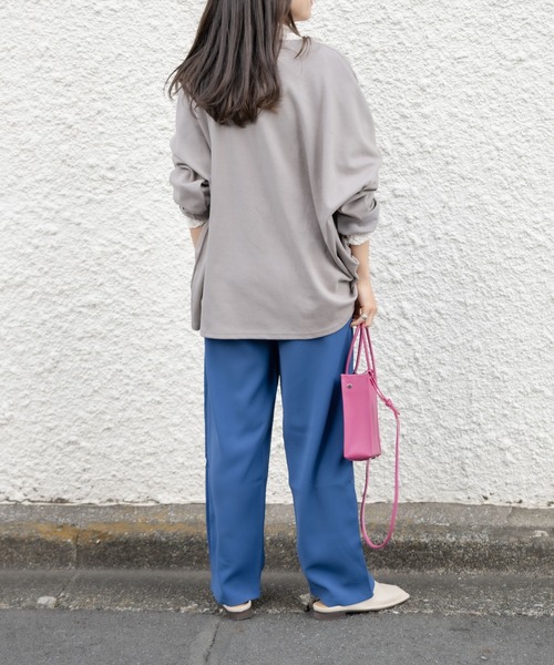 mybae(マイベイ)の「カレッジロゴロンT(Tシャツ/カットソー・レディース・ブラック/グレー/モカ・FREE)」の19枚目の写真