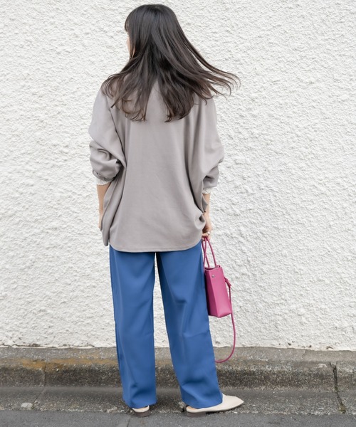 mybae(マイベイ)の「カレッジロゴロンT(Tシャツ/カットソー・レディース・ブラック/グレー/モカ・FREE)」の22枚目の写真