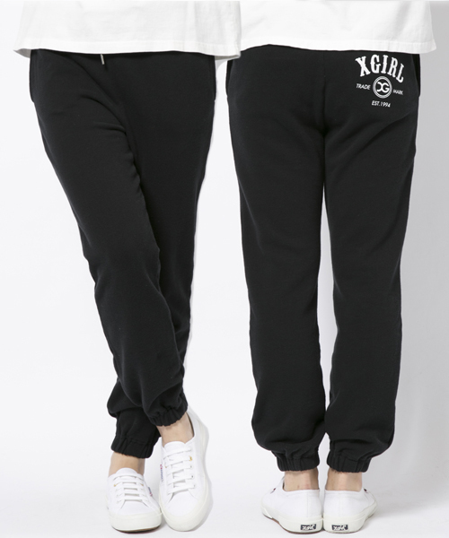 X-girl（エックスガール）の「【SPRiNG3月号掲載】VARIOUS SWEAT PANTS（その他パンツ・レディース・ブラック/アッシュ/ネイビー・2/1）」の2枚目の写真