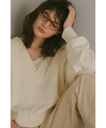 【LA PEAU DE GEM】plunging 2way roomy sweat