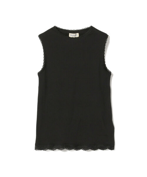 BEAMS BOY(ビームスボーイ)の「BEAMS BOY / パターン メッシュ ショートスリーブ(タンクトップ・レディース・ブラック/オフホワイト/ミント・ONE SIZE)」の21枚目の写真