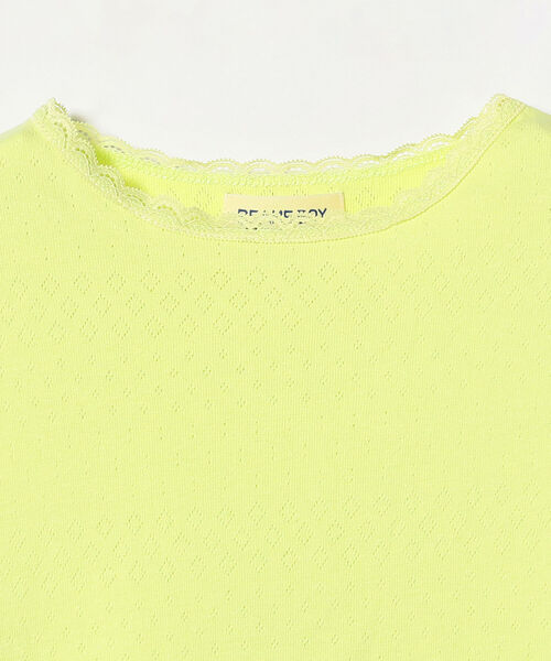 BEAMS BOY(ビームスボーイ)の「BEAMS BOY / パターン メッシュ ショートスリーブ(タンクトップ・レディース・ブラック/オフホワイト/ミント・ONE SIZE)」の17枚目の写真