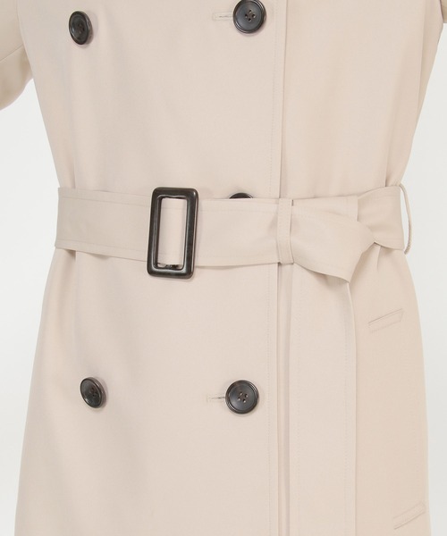 ikka（イッカ）の「ロングトレンチコート（トレンチコート・レディース・ベージュ/ライトグレー・M/L）」の10枚目の写真