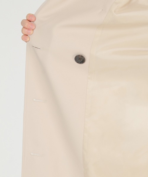 ikka（イッカ）の「ロングトレンチコート（トレンチコート・レディース・ベージュ/ライトグレー・M/L）」の6枚目の写真