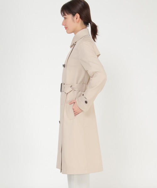 ikka（イッカ）の「ロングトレンチコート（トレンチコート・レディース・ベージュ/ライトグレー・M/L）」の9枚目の写真